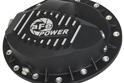 aFe Power Pro Series Rear Differential Cover Black w/ Machined Fins 99-13 GM Trucks (GM 9.5-14) - Drivetrain