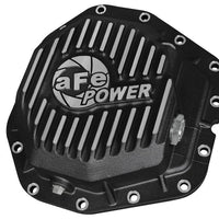 aFe Power Rear Diff Cover Black w/Machined Fins 17 Ford F-350/F-450 6.7L (td) Dana M300-14 (Dually) - Drivetrain