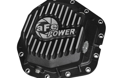 aFe Power Rear Diff Cover Black w/Machined Fins 17 Ford F-350/F-450 6.7L (td) Dana M300-14 (Dually) - Drivetrain