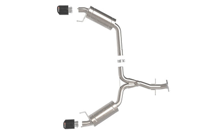 aFe POWER Takeda 06-13 Lexus IS250/IS350 SS Axle-Back Exhaust w/ Carbon Tips - Mufflers &