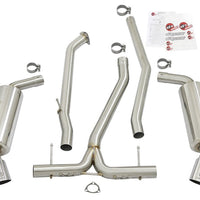 aFe POWER Takeda 16-17 Honda Civic I4-1.5L (t) 2.25-2.5in 304 SS CB Dual-Exit Exhaust Polish Tip - Mufflers & Tips