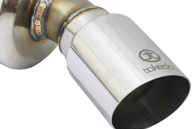 aFe POWER Takeda 16-17 Honda Civic I4-1.5L (t) 2.25-2.5in 304 SS CB Dual-Exit Exhaust Polish Tip - Mufflers & Tips