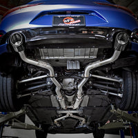 aFe POWER Takeda 2.5in 304 SS CB Exhaust w/ Carbon Fiber Tips 17-19 Infiniti Q60 V6-3.0L (tt) - Mufflers &