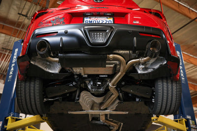 aFe POWER Takeda 2020 Toyota Supra L6-3.0L (t) 3in-2.5in 304 SS CB Exhaust Carbon Tips - Mufflers &