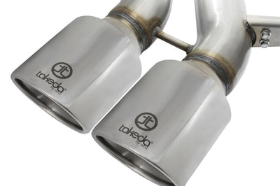aFe POWER Takeda 3in 304 SS Cat-Back Exhaust w/ Polished Tips 13-17 Ford Focus ST L4-2.0L (t) - Mufflers &