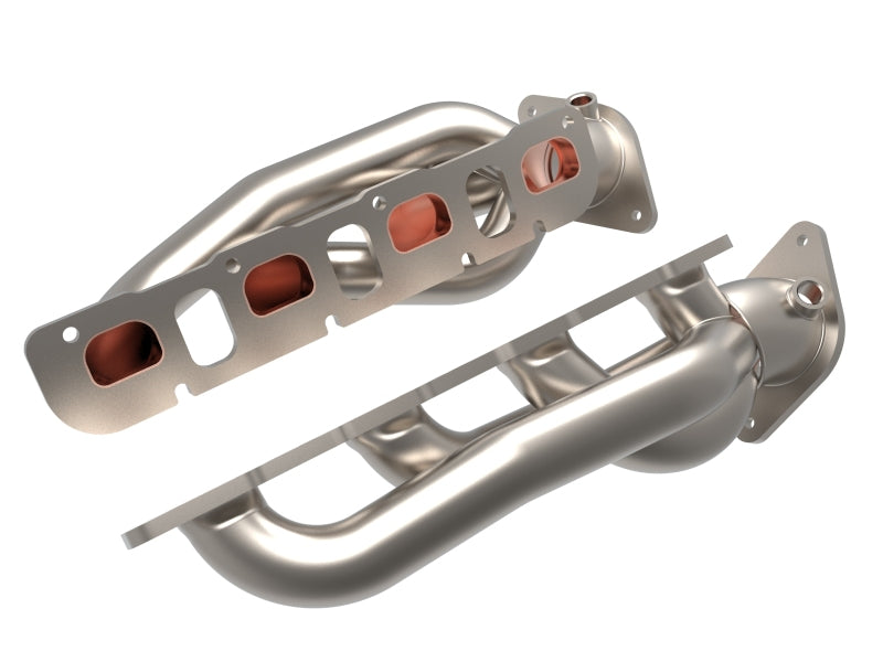 aFe Power Twisted Steel 304SS Shorty Header 2021 Ram 1500 TRX V8-6.2L - Exhaust Mufflers & Tips