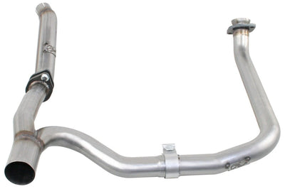 aFe Power Twisted Steel Loop Delete D/P & Y-Pipe SS 2in/2.5in 12-14 Jeep Wrangler (JK) V6 3.6L - Exhaust Mufflers Tips