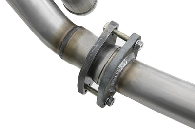 aFe POWER Twisted Steel Y-Pipe w/ Loop Relocation Pipe 12-18 Jeep Wrangler (JK) V6 3.6L - Exhaust Mufflers & Tips