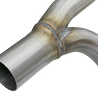 aFe POWER Twisted Steel Y-Pipe w/ Loop Relocation Pipe 12-18 Jeep Wrangler (JK) V6 3.6L - Exhaust Mufflers & Tips