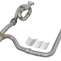 aFe POWER Twisted Steel Y-Pipe w/ Loop Relocation Pipe 12-18 Jeep Wrangler (JK) V6 3.6L - Exhaust Mufflers & Tips