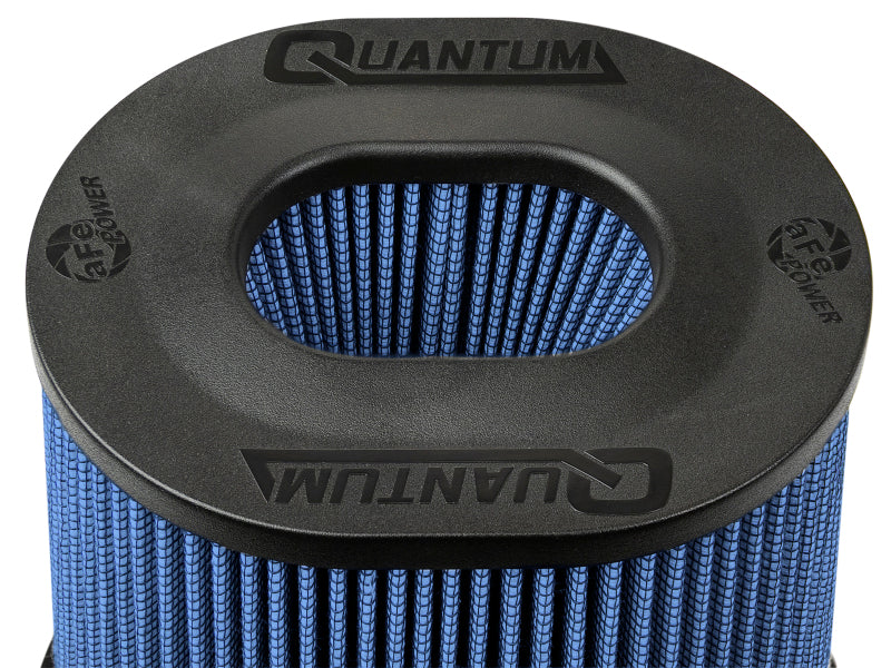 aFe Quantum Pro-5 R Air Filter Inverted Top - 5in Flange x 9in Height - Oiled P5R - Intake Systems