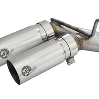 aFe Rebel 3in 409 SS Cat-Back Exhaust 2021 Ford F-150 V6 2.7L/3.5L (tt)/V8 5.0L w/ Polished Tips - Mufflers &