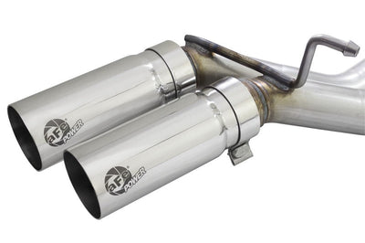 aFe Rebel 3in 409 SS Cat-Back Exhaust 2021 Ford F-150 V6 2.7L/3.5L (tt)/V8 5.0L w/ Polished Tips - Mufflers &