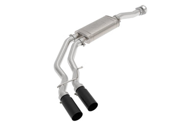 aFe Rebel 3in 409 SS Cat-Back Exhaust 2021 Ford F-150 V6 2.7L/3.5L (tt)/V8 5.0L w/ Black Tips - Mufflers &