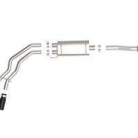 aFe Rebel 3in 409 SS Cat-Back Exhaust 2021 Ford F-150 V6 2.7L/3.5L (tt)/V8 5.0L w/ Black Tips - Mufflers &