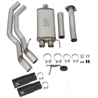 aFe Rebel Exhausts 3in SS Cat-Back 15-16 Ford F-150 EcoBoost V6 2.7/3.5L V8 5.0L w/ Black Tips - Exhaust Mufflers &