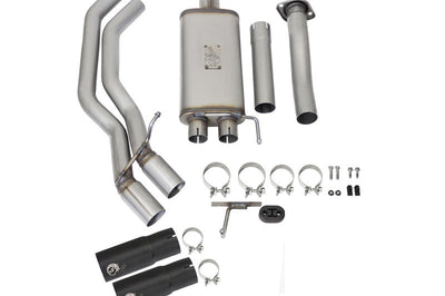 aFe Rebel Exhausts 3in SS Cat-Back 15-16 Ford F-150 EcoBoost V6 2.7/3.5L V8 5.0L w/ Black Tips - Exhaust Mufflers &