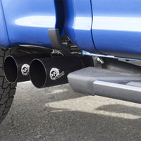 aFe Rebel Exhausts 3in SS Cat-Back 15-16 Ford F-150 EcoBoost V6 2.7/3.5L V8 5.0L w/ Black Tips - Exhaust Mufflers &