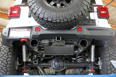 aFe Rebel Series 409 Stainless Steel Cat-Back Exhaust 18-21 Jeep Wrangler JL 2.0L (t) - Black Tip - Mufflers & Tips