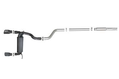 aFe Rebel Series 409 Stainless Steel Cat-Back Exhaust 18-21 Jeep Wrangler JL 2.0L (t) - Black Tip - Mufflers & Tips