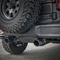 aFe Rebel Series 409 Stainless Steel Cat-Back Exhaust 18-21 Jeep Wrangler JL 2.0L (t) - Black Tip - Mufflers & Tips
