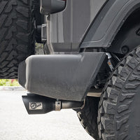 aFe Rebel Series 409 Stainless Steel Cat-Back Exhaust 18-21 Jeep Wrangler JL 2.0L (t) - Black Tip - Mufflers & Tips