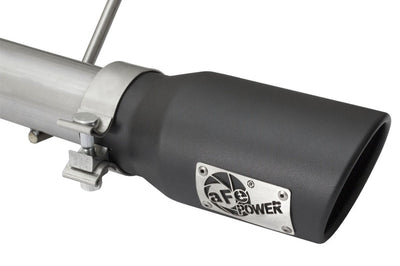 aFe Rebel Series CB 2.5in Dual Center Exit SS Exhaust w/ Black Tips 07-15 Jeep Wrangler 3.6L/3.8L V6 - Mufflers &