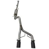 aFe Rebel Series CB 2.5in Dual Center Exit SS Exhaust w/ Black Tips 07-15 Jeep Wrangler 3.6L/3.8L V6 - Mufflers &