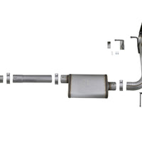 aFe Rebel Series CB 3in Middle Side Exit SS Exht w/ Black Tips 15-17 Chevy Colorado / GMC Canyon - Exhaust Mufflers &