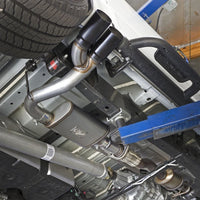 aFe Rebel Series CB 3in Middle Side Exit SS Exht w/ Black Tips 15-17 Chevy Colorado / GMC Canyon - Exhaust Mufflers &