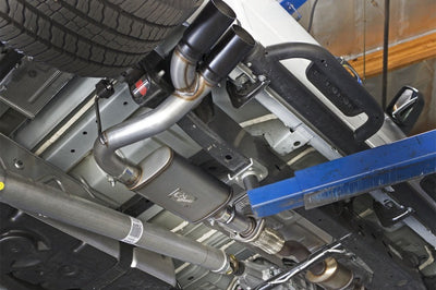 aFe Rebel Series CB 3in Middle Side Exit SS Exht w/ Black Tips 15-17 Chevy Colorado / GMC Canyon - Exhaust Mufflers &