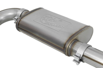 aFe Rebel Series CB 3in Middle Side Exit SS Exht w/ Black Tips 15-17 Chevy Colorado / GMC Canyon - Exhaust Mufflers &