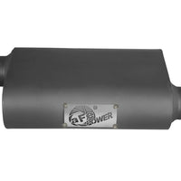 aFe Scorpion Replacement Alum Steel Muffler 2-1/2in In/Out Baffled Offset/Offset 13inL x10inW x4inH - Exhaust Mufflers