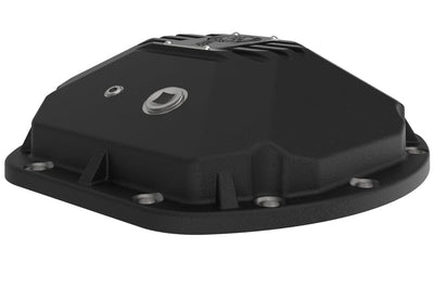 aFe Street Series Dana 30Front Differential Cover Black w/ Machined Fins 97-18 Jeep Wrangler - Drivetrain