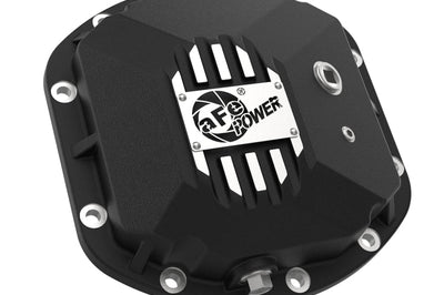aFe Street Series Dana 30Front Differential Cover Black w/ Machined Fins 97-18 Jeep Wrangler - Drivetrain