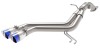 aFe Takeda 13-17 Hyundai Veloster L4-1.6L 2-1/2in 304 SS Axle-Back Exhaust w/ Blue Flame Tips - Mufflers &