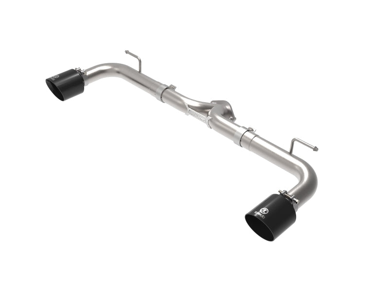 aFe Takeda 2-1/2in 304 SS Axle-Back Exhaust w/ Black Tip 14-18 Mazda 3 L4 2.0L/2.5L - Mufflers & Tips