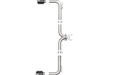 aFe Takeda 2-1/2in 304 SS Axle-Back Exhaust w/ Black Tip 14-18 Mazda 3 L4 2.0L/2.5L - Mufflers & Tips