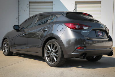 aFe Takeda 2-1/2in 304 SS Axle-Back Exhaust w/ Black Tip 14-18 Mazda 3 L4 2.0L/2.5L - Mufflers & Tips