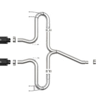 aFe Takeda 2-1/2in 304 SS Axle-Back Exhaust w/Black Tips 17-20 Honda Civic Sport L4-1.5L (t) - Mufflers &