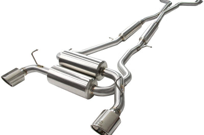 aFe Takeda 2-1/2in 304SS Cat-Back Exhaust Infiniti G37 08-13/Q60 14-15 V6-3.7 w/ Polished Tips - Mufflers &