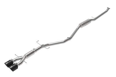 aFe Takeda 2.5in 304SS Cat-Back Exhaust System w/ Black Tips 17-20 Honda Civic Si Sedan I4 1.5L - Mufflers &
