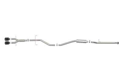 aFe Takeda 2.5in 304SS Cat-Back Exhaust System w/ Black Tips 17-20 Honda Civic Si Sedan I4 1.5L - Mufflers &