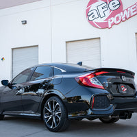 aFe Takeda 2.5in 304SS Cat-Back Exhaust System w/ Black Tips 17-20 Honda Civic Si Sedan I4 1.5L - Mufflers &