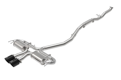aFe Takeda 3in 304 SS Cat-Back Exhaust System w/Black Tips 17-20 Honda Civic Sport L4-1.5L (t) - Mufflers &