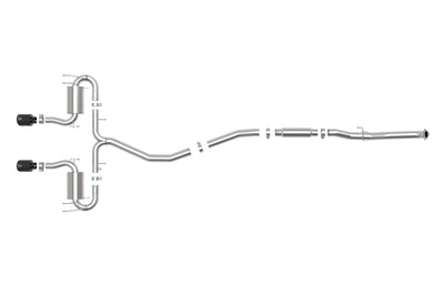 aFe Takeda 3in 304 SS Cat-Back Exhaust System w/Black Tips 17-20 Honda Civic Sport L4-1.5L (t) - Mufflers &