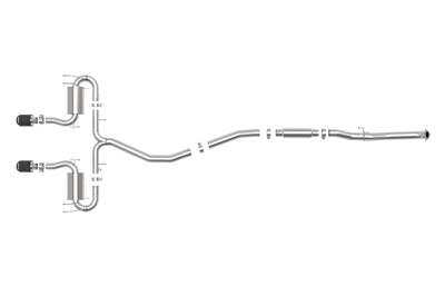 aFe Takeda 3in 304 SS Cat-Back Exhaust System w/CF Tips 17-20 Honda Civic Sport L4-1.5L (t) - Mufflers &