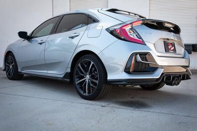 aFe Takeda 3in 304 SS Cat-Back Exhaust System w/CF Tips 17-20 Honda Civic Sport L4-1.5L (t) - Mufflers &