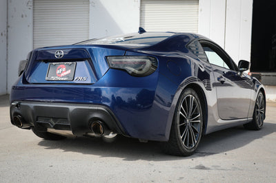 aFe Takeda Exhaust Axle-Back 13-15 Scion FRS / Subaru BRZ 304SS Carbon Fiber Dual Tips - Mufflers &