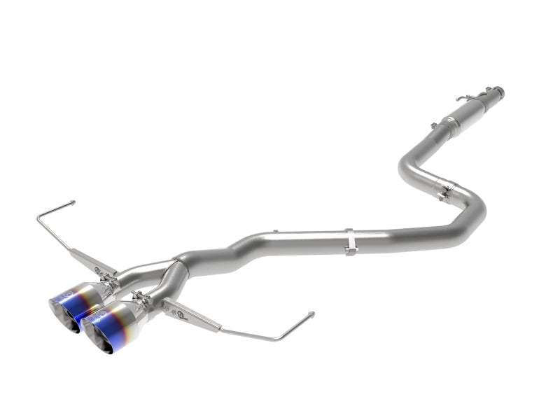 aFe Takeda Exhaust Cat-Back 19-20 Hyundai Veloster 304SS Blue Flame Dual Tips - Mufflers &